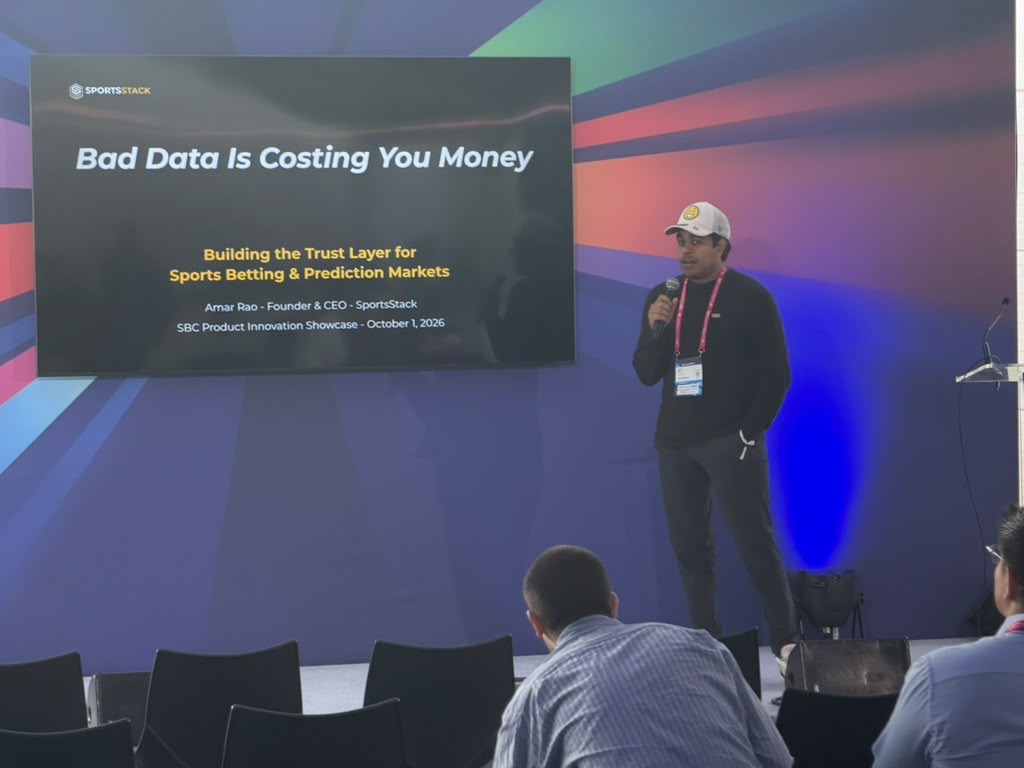 Amar presenting Bad Data Is Costing You Money at SBC Summit